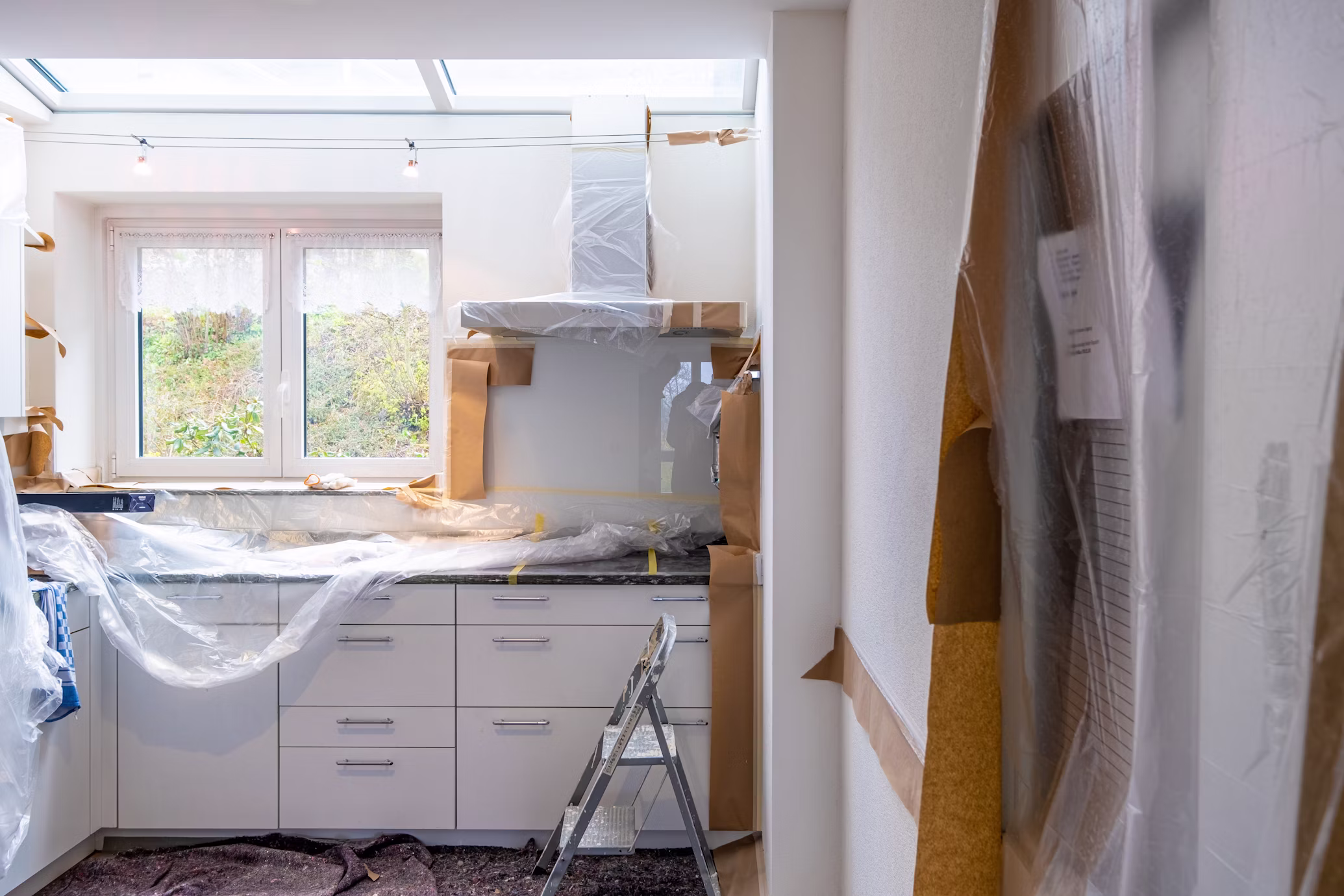 Kitchen renovation work in progress